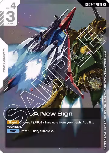 A New Sign (Newtype Challenge 2025 Mission 2) (GD02-117), Gundam Promotional Cards — Gundam card price