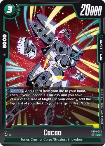 Cacao (FB08-052), Saiyan's Pride — DB Fusion card price