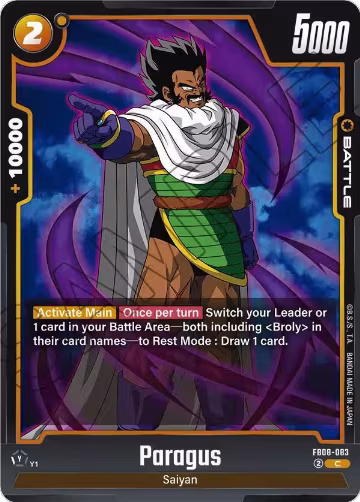 Paragus - FB08-083 (FB08-083), Saiyan's Pride — DB Fusion card price
