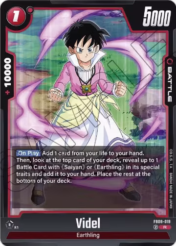 Videl - FB08-019 (FB08-019), Saiyan's Pride — DB Fusion card price