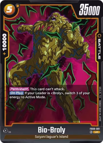 Bio-Broly (FB08-081), Saiyan's Pride — DB Fusion card price