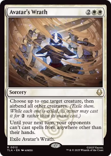 Avatar's Wrath (12), Avatar: The Last Airbender — Magic card price