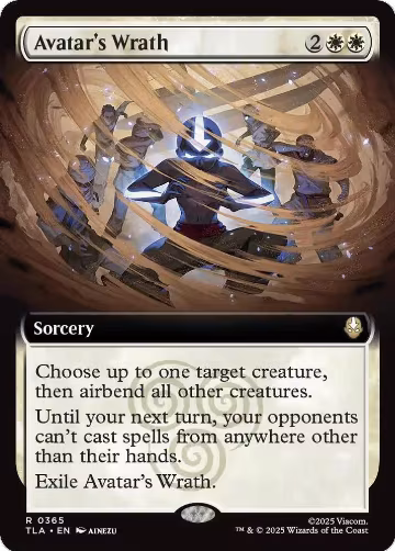 Avatar's Wrath (Extended Art) (365), Avatar: The Last Airbender — Magic card price