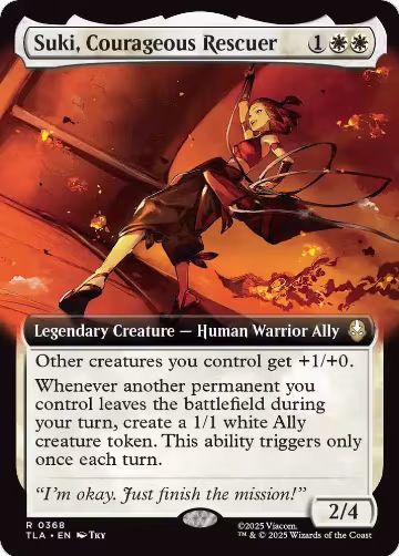 Suki, Courageous Rescuer (Extended Art) (368), Avatar: The Last Airbender — Magic card price