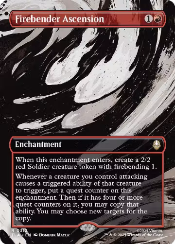 Firebender Ascension (Borderless) (312), Avatar: The Last Airbender — Magic card price