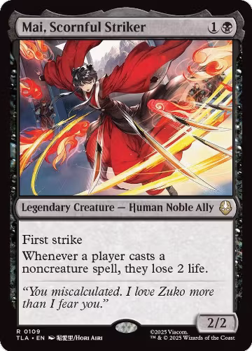 Mai, Scornful Striker (109), Avatar: The Last Airbender — Magic card price
