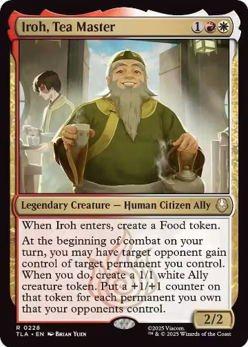 Iroh, Tea Master (228), Avatar: The Last Airbender — Magic card price