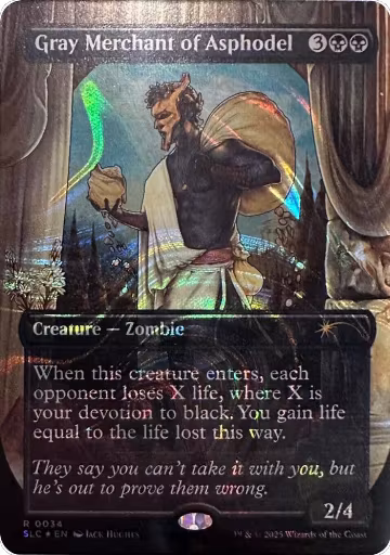 Gray Merchant of Asphodel (Halo Foil) (34), Secret Lair Countdown Kit — Magic card price