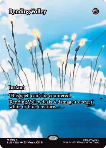 Rending Volley (Borderless) (34), Avatar: The Last Airbender: Eternal-Legal — Magic card price