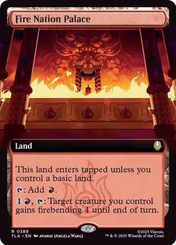 Fire Nation Palace (Extended Art) (389), Avatar: The Last Airbender — Magic card price