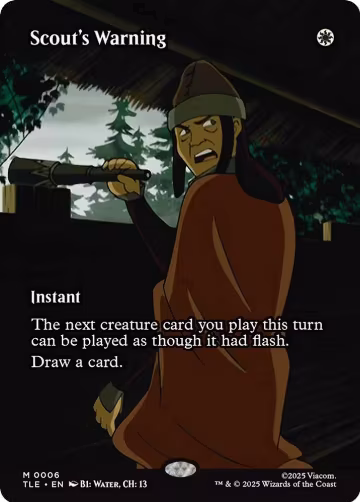 Scout's Warning (Borderless) (6), Avatar: The Last Airbender: Eternal-Legal — Magic card price