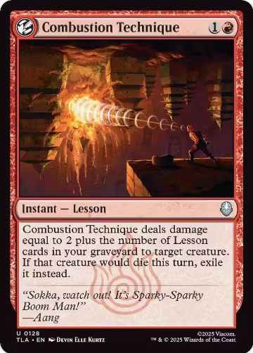 Combustion Technique (128), Avatar: The Last Airbender — Magic card price
