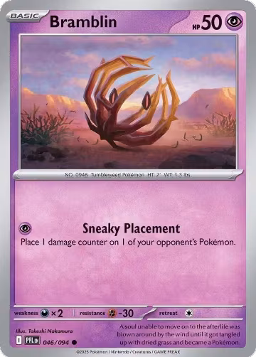 Bramblin (046/094), Phantasmal Flames — Pokémon card price