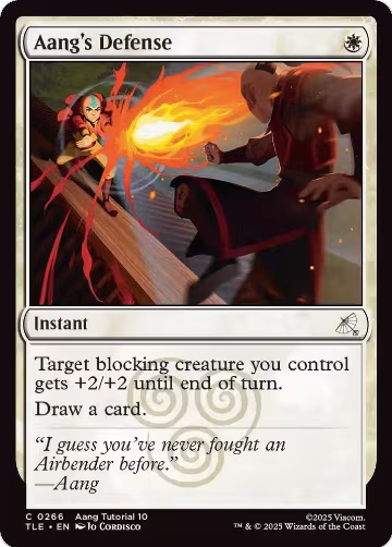 Aang's Defense (0266) (266), Avatar: The Last Airbender: Eternal-Legal — Magic card price