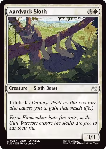 Aardvark Sloth (0267) (267), Avatar: The Last Airbender: Eternal-Legal — Magic card price