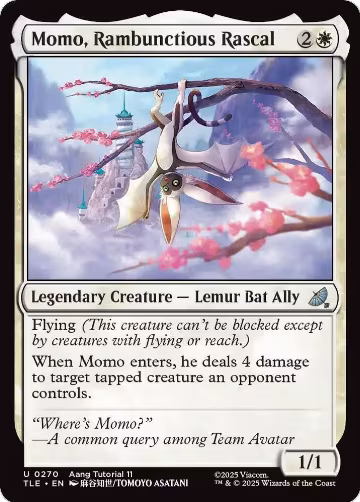 Momo, Rambunctious Rascal (0270) (270), Avatar: The Last Airbender: Eternal-Legal — Magic card price
