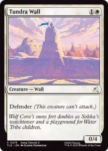 Tundra Wall (0275) (275), Avatar: The Last Airbender: Eternal-Legal — Magic card price