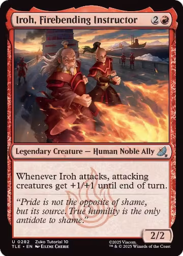 Iroh, Firebending Instructor (0282) (282), Avatar: The Last Airbender: Eternal-Legal — Magic card price