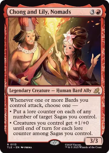 Chong and Lily, Nomads (113), Avatar: The Last Airbender: Eternal-Legal — Magic card price