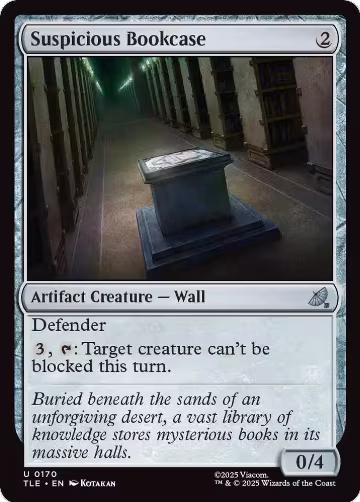 Suspicious Bookcase (170), Avatar: The Last Airbender: Eternal-Legal — Magic card price