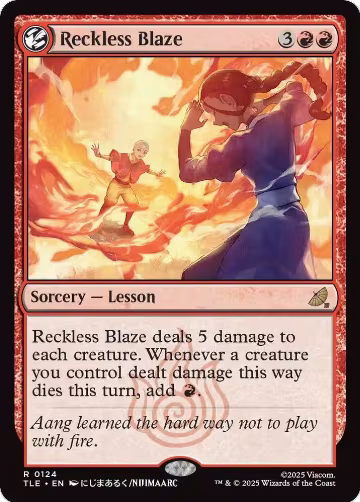 Reckless Blaze (124), Avatar: The Last Airbender: Eternal-Legal — Magic card price