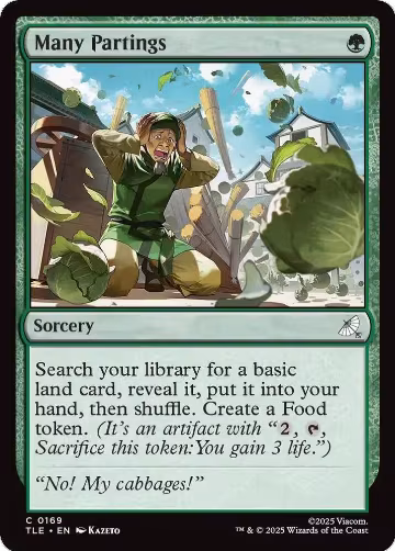 Many Partings (169), Avatar: The Last Airbender: Eternal-Legal — Magic card price
