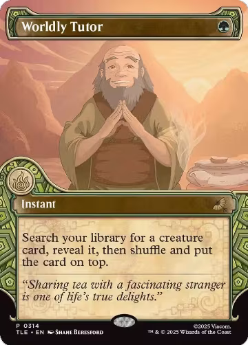 Worldly Tutor (Showcase) (314), Avatar: The Last Airbender: Eternal-Legal — Magic card price