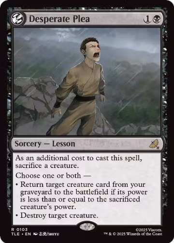 Desperate Plea (103), Avatar: The Last Airbender: Eternal-Legal — Magic card price