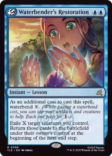 Waterbender's Restoration (99), Avatar: The Last Airbender: Eternal-Legal — Magic card price
