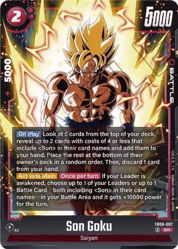 Son Goku - FB08-007 (FB08-007), Saiyan's Pride — DB Fusion card price