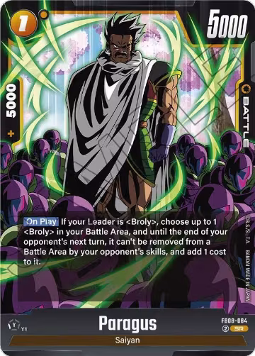 Paragus - FB08-084 (FB08-084), Saiyan's Pride — DB Fusion card price