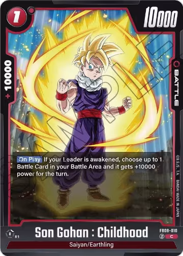 Son Gohan : Childhood - FB08-010 (FB08-010), Saiyan's Pride — DB Fusion card price
