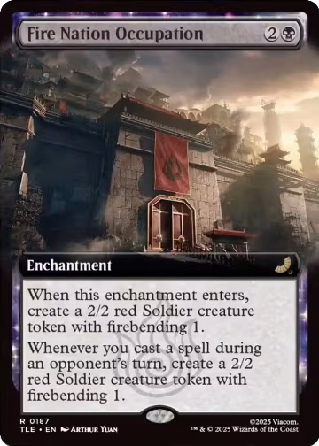 Fire Nation Occupation (Extended Art) (187), Avatar: The Last Airbender: Eternal-Legal — Magic card price