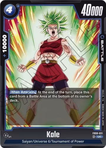 Kale - FB08-031 (FB08-031), Saiyan's Pride — DB Fusion card price