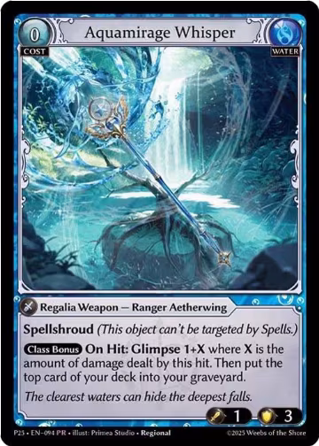 Aquamirage Whisper (094), Promotional Cards — Grand Archive card price