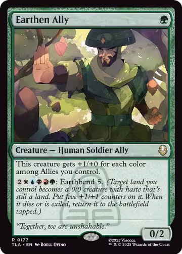 Earthen Ally (177), Avatar: The Last Airbender — Magic card price