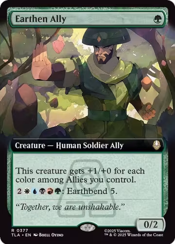 Earthen Ally (Extended Art) (377), Avatar: The Last Airbender — Magic card price