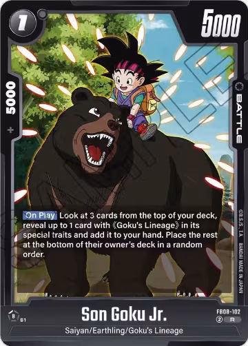 Son Goku Jr. - FB08-102 (FB08-102), Saiyan's Pride — DB Fusion card price