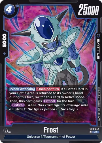 Frost (FB08-042), Saiyan's Pride — DB Fusion card price
