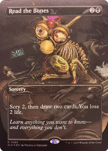 Read the Bones (7069) (Confetti Foil) (7069), Secret Lair Drop Series — Magic card price