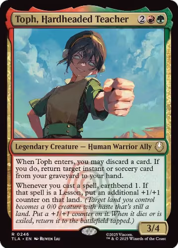 Toph, Hardheaded Teacher (246), Avatar: The Last Airbender — Magic card price