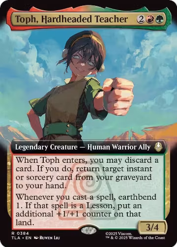 Toph, Hardheaded Teacher (Extended Art) (384), Avatar: The Last Airbender — Magic card price