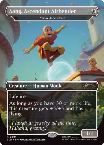 Aang, Ascendant Airbender - Serra Ascendant (2291), Secret Lair Drop Series — Magic card price