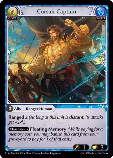 Corsair Captain (100), Promotional Cards — Grand Archive card price