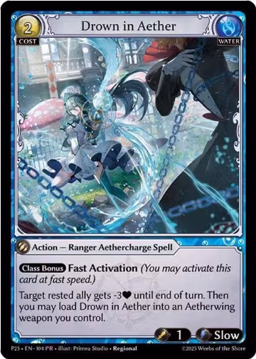 Drown in Aether (104), Promotional Cards — Grand Archive card price