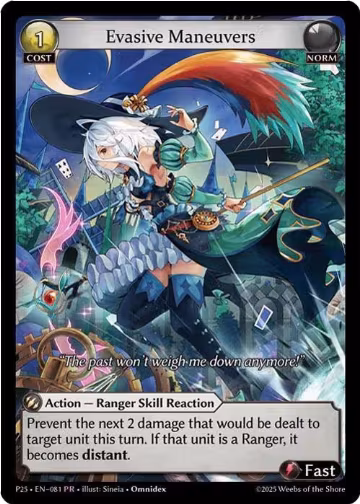 Evasive Maneuvers (081) (081), Promotional Cards — Grand Archive card price