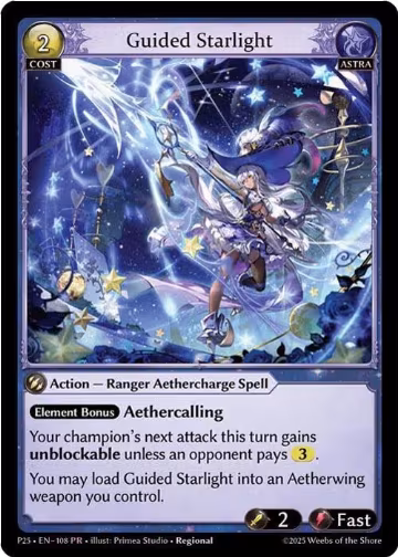 Guided Starlight (108), Promotional Cards — Grand Archive card price