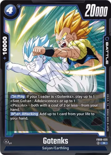 Gotenks (FB08-035), Saiyan's Pride — DB Fusion card price