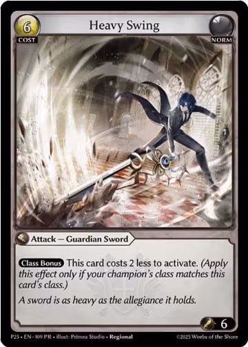 Heavy Swing (109) (109), Promotional Cards — Grand Archive card price