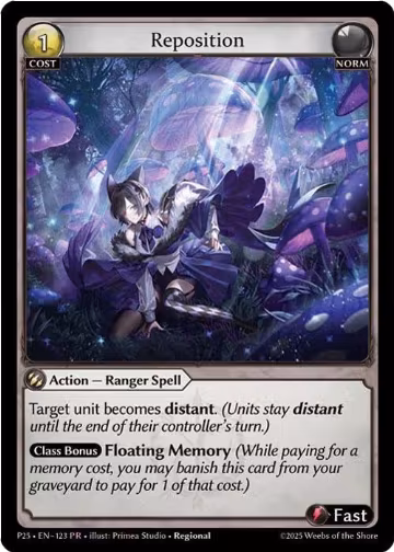 Reposition (123), Promotional Cards — Grand Archive card price